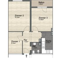 Top Lage in Ruhrort: Gemütliche 3-Zimmer-Wohnung am Rhein - Duisburg Laar