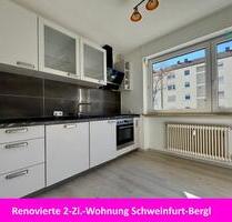 Reizend renovierte 2-Zi.-Wohnung mit Balkon und Einbauküche, SW-Bergl zur Vermietung - Schweinfurt Bellevue