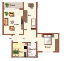 Moderne 3-Zimmer-Wohnung in Top-Zustand im Süden von Waldkraiburg