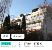 Wohnung 2 Zi. 77qm - Neu Renoviert - Haar