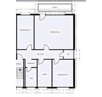 100m2 3 -Zimmer Wohnung mit Balkon, Garten und EBK - Schortens
