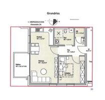 Wohnung zu vermieten - 740,00 EUR Kaltmiete, ca.  56,00 m² in Bad Iburg (PLZ: 49186)