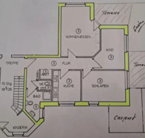 3 Zimmer Erdgeschosswohnung mit Garten und Carport in Bad Laer