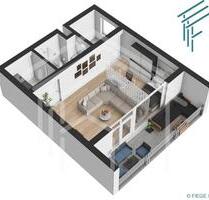 Geräumige 1 Zimmerwohnung mit Balkon und Einbauküche - Oberursel (Taunus)