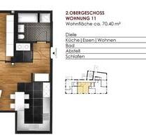 Großzügige 2-Zimmer-Denkmalwohnung mit Stellplatz - ab sofort - Villingen-Schwenningen