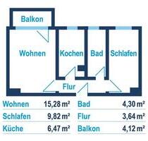 2-Raum-Wohnung mit Blick ins Grüne - Reichenbach im Vogtland