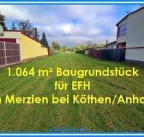 Baugrundstück für EFH in Merzien bei Köthen - Köthen OT Merzien