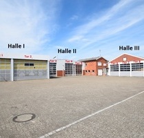 9 Hallen mit insgesamt 907 m² Fläche Großes Grundstück mit Parkplätzen + Bürotrakt + 2 Wohnungen - Syke / Heiligenfelde