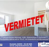 ***Exklusive Neubau-Wohnung - 4 ZKB - Reiheneckhaus in Flachsmeer*** - Westoverledingen