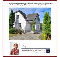 Ideal für für 2 Generationen, Erdgeschoss barrierefrei: Charmantes Haus, toller Garten, 2 Eingänge, 2 Carports - provisionsfrei für Käufer - Gütersloh