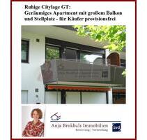 Ruhige Citylage GT: Geräumiges Apartment mit großem Balkon und Stellplatz - für Käufer provisionsfrei - Gütersloh