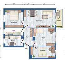 Nachmieter gesucht. Renovierte 4 Zimmer mit Balkon - Annaburg