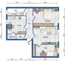 Frisch renovierte 3 Zimmer Wohnung - Galenbeck