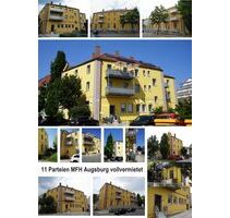 Provisionsfrei* Nahe Freizeitpark Lechauen: Historisches 11 Parteien Mehrfamilienhaus in Augsburg Stadt, vollvermietet, von privat ohne Makler