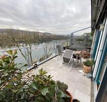 zweistöckige Traumwohnung m. 2 Balkonen direkt am Rhein Rheinfelden-ideal für Schweizer-700 Meter von der Grenze