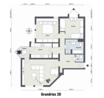 Sofort beziehbare 3-Zi.-Wohnung mit Balkon & Weitblick, im Zentrum von Annweiler - Annweiler am Trifels
