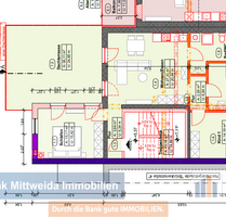Hochwertig sanierte 3-Raum-Wohnung im 2.OG mit Dachterrasse *Erstbezug* - Hainichen