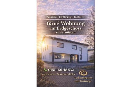 Wohnung 65qm in Bous zu vermieten