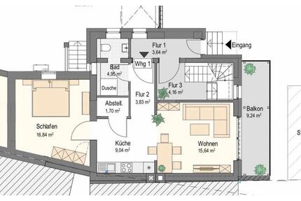 Kernsanierte 2-Zimmerwohnung mit großer Terrasse in guter Ahrlage - Bad Neuenahr-Ahrweiler