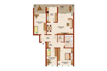 4-Zimmer Wohnung 98 qm. in Bonn Bad Godesberg ab 01.05.2026