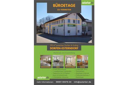 Großzügige Büroetage mit 4 Büros, WCs, Glasfaser und vielem mehr - Dorfen