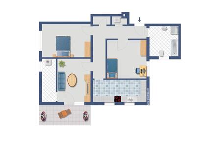 3,5 ZKB Dillenburg Galgenberg - 820,00&nbsp;EUR Kaltmiete, ca.&nbsp; 87,00&nbsp;m&sup2; in Dillenburg (PLZ: 35683)