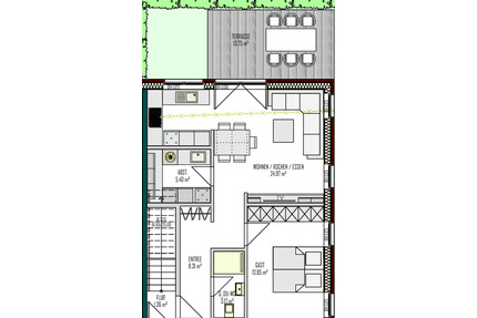 Reihenendhaus-Neubau mit Terrasse, Garten & Einbauküche - Erstbezug ab 01.05 - Westoverledingen