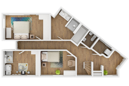 6,5 Zimmer auf 2 Etagen mit 2 Bädern in Warthausen