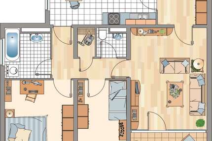 Wohnung zum Mieten in Bonn 747,00 € 80.22 m²
