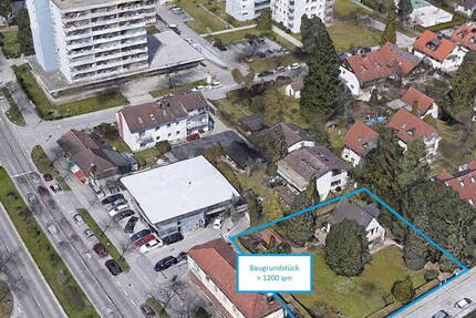 Bauträgergrundstück Waldtrudering, 2 MFH genehmigt, ca.1550 m² BGF 1.098 m² GF, provisionsfrei - München Trudering-Riem