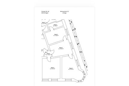 77 qm Wohnung ab dem 1.7. auf der Voerder Straße zu vermieten - Hagen Hagen-Mitte