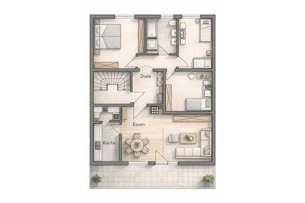 4 - Zimmer - Wohnung mit großem Balkon in Hattenhof - Neuhof