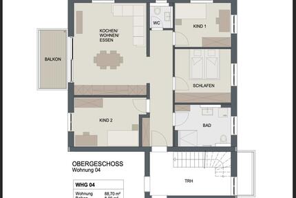 Erstbezug: 4-Zimmer Wohnung mit Balkon - Kaufering