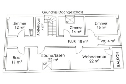 Helle 4-Zimmer-Dachgeschosswohnung in Weiskirchen