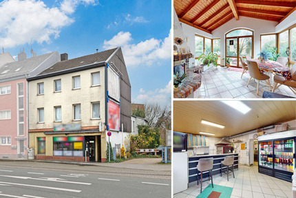 Mehrfamilienhaus mit Pizzeria, 3 Wohnungen & großem Grundstück - Aachen Aachen-Mitte