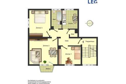 Wohnung zum Mieten in Bergkamen 479,00 € 63.33 m²
