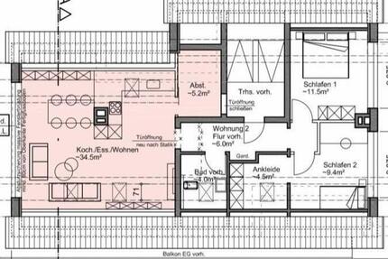 Lichtdurchflutete 3,5-Z-Dachgeschosswohnung 82qm - Ibbenbüren