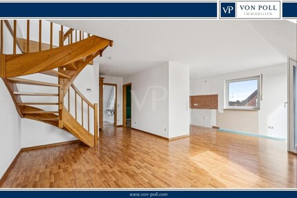 Wohnen mit Extra: Gemütliche 2-Zimmer-Dachgeschosswohnung mit Loggia und Stellplatz - Rheine