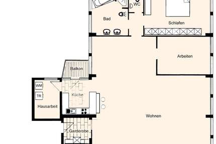 Wohnung zum Mieten in Stuttgart 2.145,00 € 162 m²