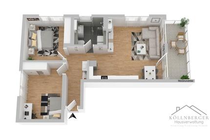 Moderne, neuwertige 3-Zimmer-Wohnung in Untergriesbach zu vermieten!