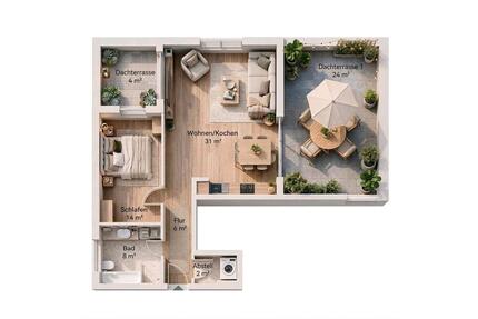 Penthouse vor den Toren Hamburgs Erstbezug 2 Dachterrassen Hasloh - Bönningstedt