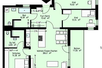 Elegante und exzellente Neubau-Wohnung: 4 Zimmer - Gera Debschwitz