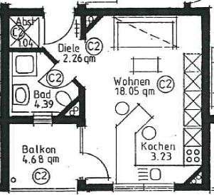 Wohnung zum Mieten in Dresden 280,00 € 31.31 m²