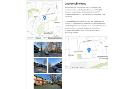 Gemütliches 1,5-Zimmer-Apartement 40m² mit Balkon PRIVATVERKAUF - Hannover Ahlem-Badenstedt-Davenstedt