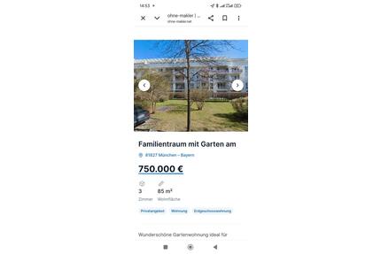 3 Zimmer Gartenwohnung Familientraum Waldnähe Trudering - München Trudering-Riem