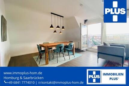 HOMBURG-CITYLAGE; VON EINEM INNENARCHITEKTEN VOLL MÖBLIERTE 2 ZKB WOHNUNG MIT BALKON