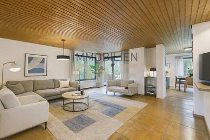 Sanierungsbedürftiges Architektenhaus mit Einliegerwohnung, Garten und Potenzial für die ganze Familie - Pfatter