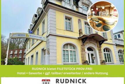RUDNICK bietet FILETSTÜCK PROV.FREI Hotel + Gewerbe + ggf. teilbar erweiterbar andere Nutzung - Bad Nenndorf