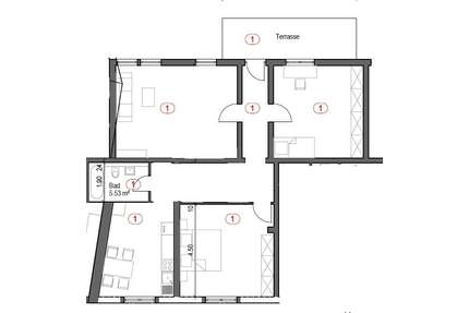 Wohnung zum Mieten in Ludwigshafen am Rhein 950,00 € 108 m²