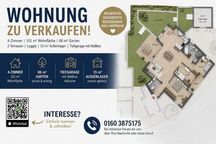 Exklusive 4-Zimmer-Wohnung mit Garten in Böblingen-Dagersheim
